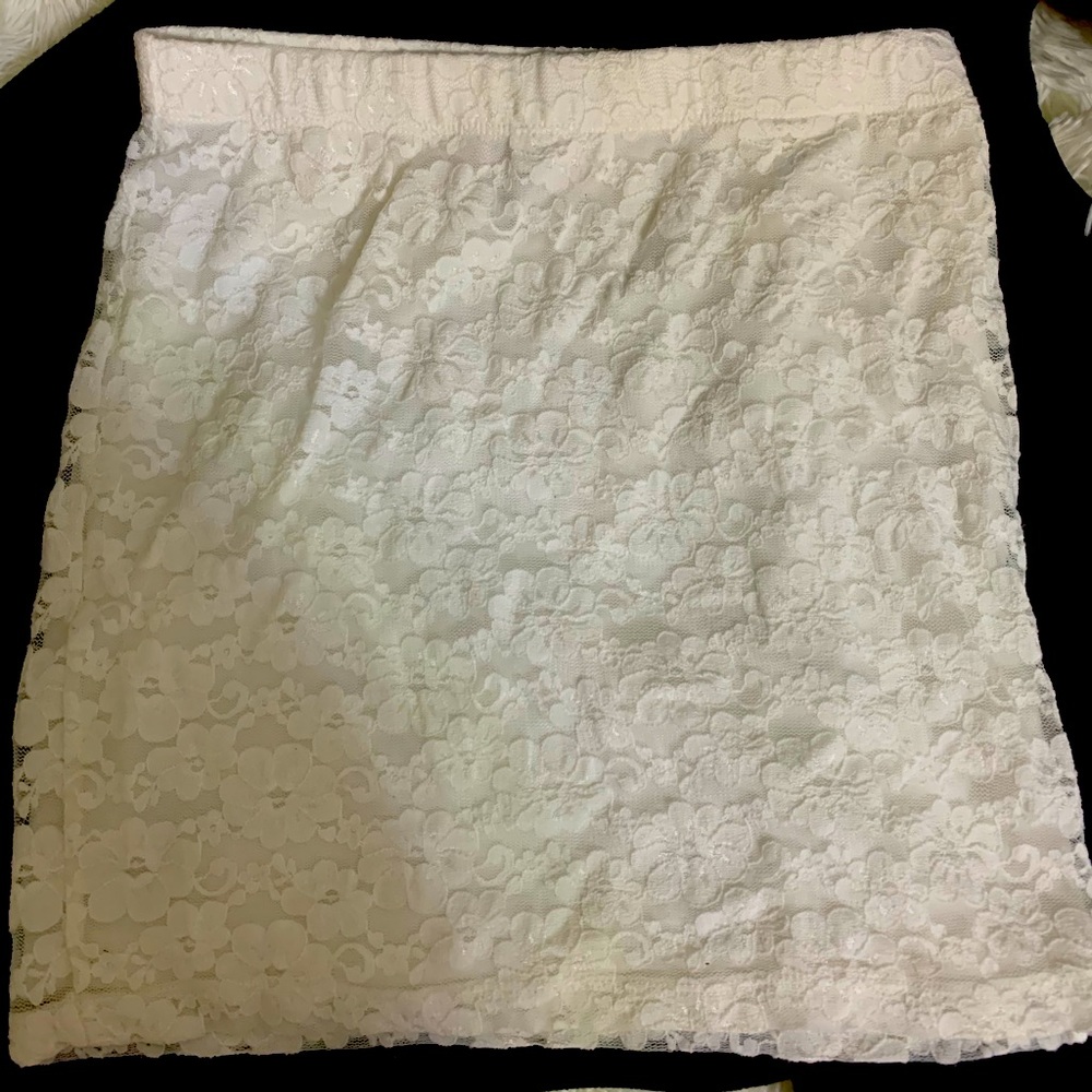 White Lace Skirt